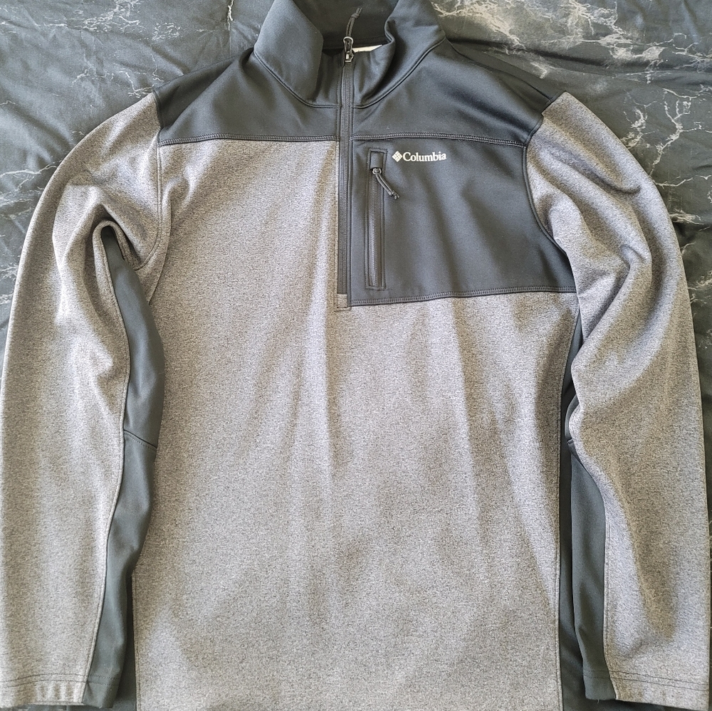 Columbia 1/4 Zip - Black & Dark Grey